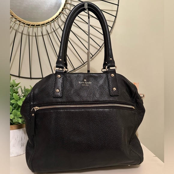 kate spade Handbags - Kate spade Large black Leather Hobo/crossbody